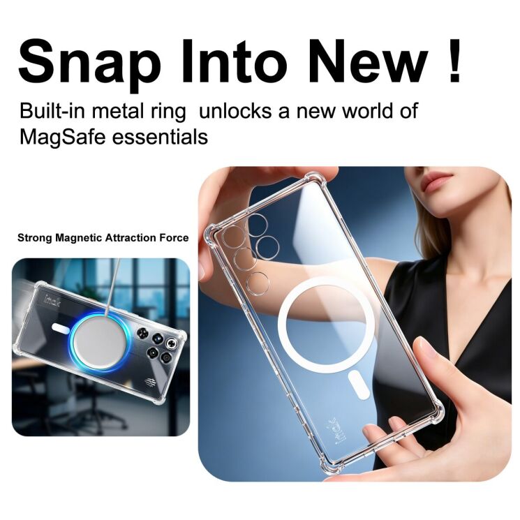 Захисний чохол IMAK Space Shield MagSafe для ZTE Nubia Red Magic 11 Pro - Transparent: фото 9 з 11