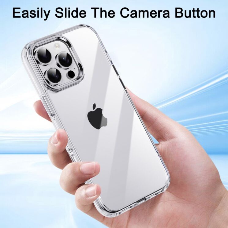 Защитный чехол IPAKY MX Series для Apple iPhone 16 Pro - Silver: фото 7 из 9