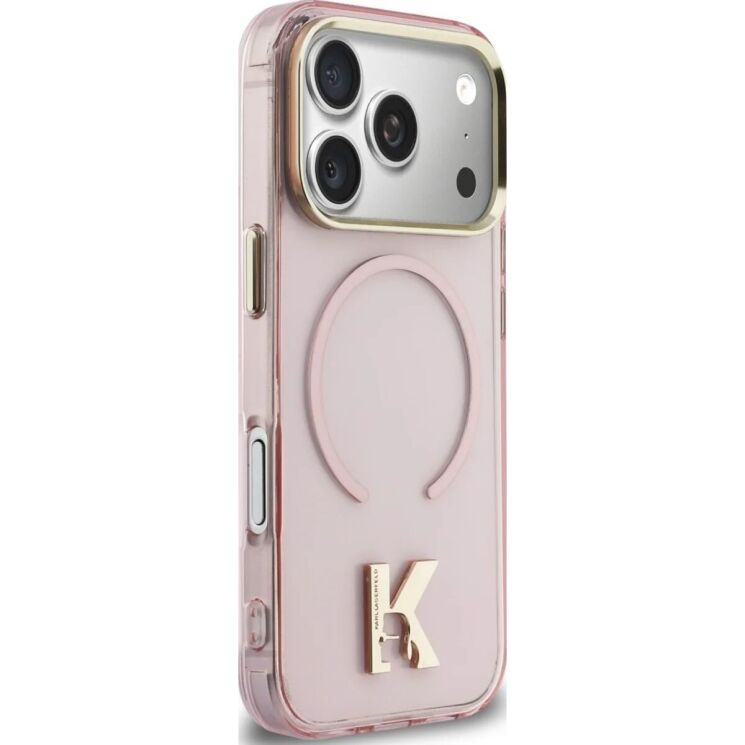 Захисний чохол Karl Lagerfeld IML K Head Logo MagSafe для iPhone 17 Pro Max (KLHMP17X5HTMKHDP) - Pink: фото 4 з 7