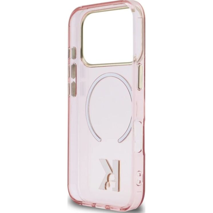 Захисний чохол Karl Lagerfeld IML K Head Logo MagSafe для iPhone 17 Pro Max (KLHMP17X5HTMKHDP) - Pink: фото 6 з 7