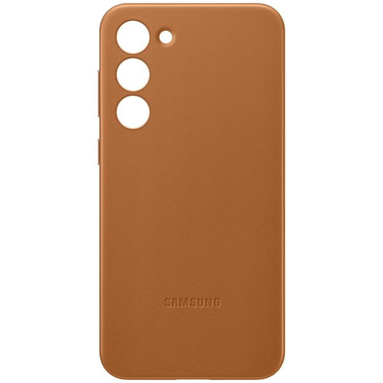 Защитный чехол Leather Case для Samsung Galaxy S23 Plus (S916) EF-VS916LAEGRU - Camel: фото 3 из 3