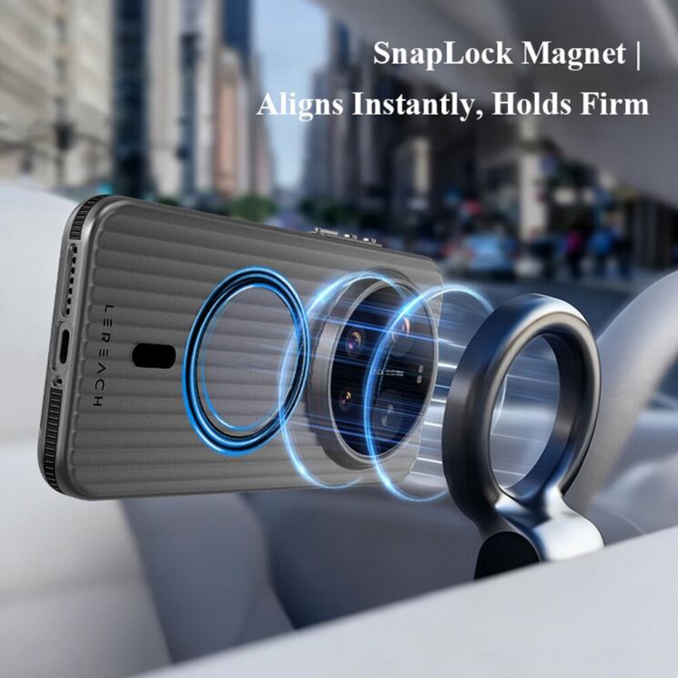 Защитный чехол LEREACH TOC Magnetic для Xiaomi 17 Ultra - Black: фото 8 из 10
