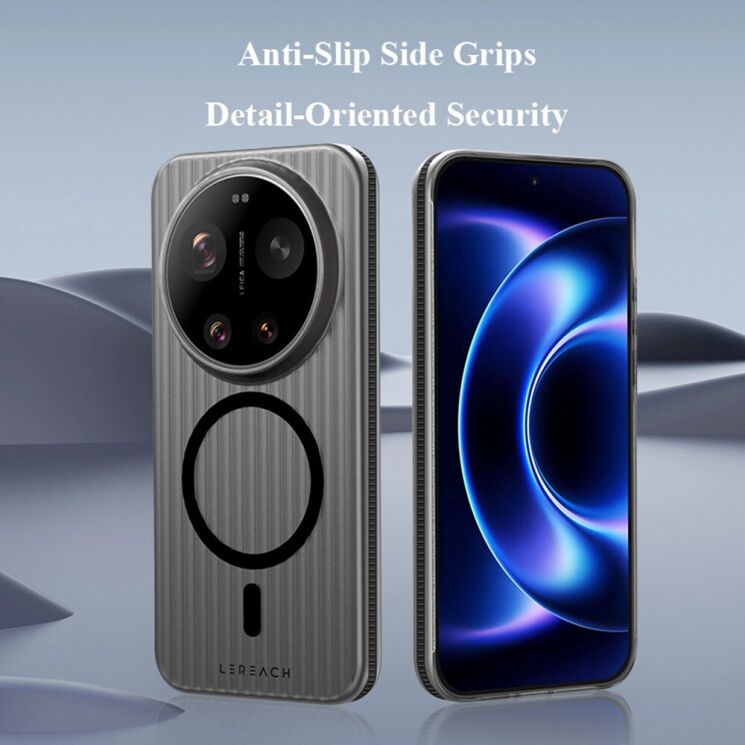 Защитный чехол LEREACH TOC Magnetic для Xiaomi 17 Ultra - Black: фото 7 из 10