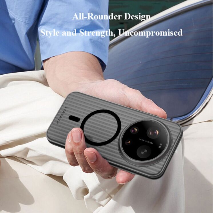 Защитный чехол LEREACH TOC Magnetic для Xiaomi 17 Ultra - Black: фото 10 из 10