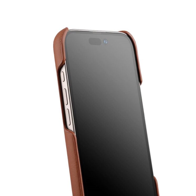 Защитный чехол MELKCO Leather Back Cover (with MagSafe Support) для Apple iPhone 16 Pro Max - Brown: фото 2 из 5