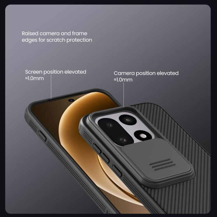 Защитный чехол NILLKIN CamShield Pro для OnePlus 15 - Black: фото 11 из 16