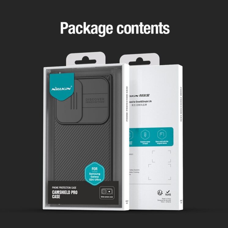Захисний чохол NILLKIN CamShield Pro with Magnetic Attachment для Samsung Galaxy S24 Ultra - Black: фото 20 з 20