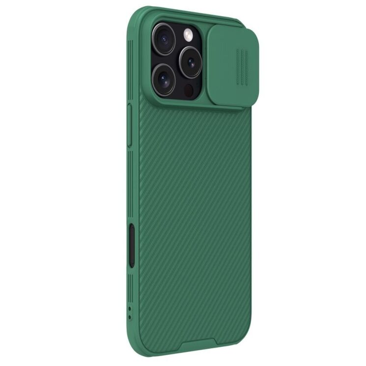 Защитный чехол NILLKIN CamShield Pro (with MagSafe Support) для Apple iPhone 16 Pro Max - Green: фото 3 из 19
