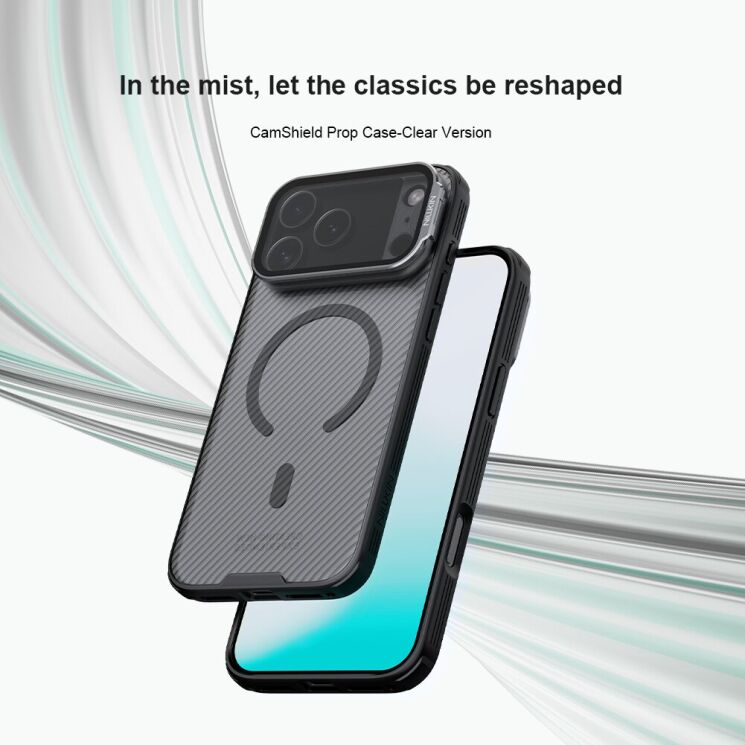 Захисний чохол NILLKIN CamShield Prop Magnetic (Clear Version) для iPhone 18 Pro Max / 17 Pro Max - Black (423823B) Захисний чохол NILLKIN CamShield Prop Magnetic (Clear Version) для iPhone 18 Pro Max / 17 Pro Max - Black: фото 6 з 18