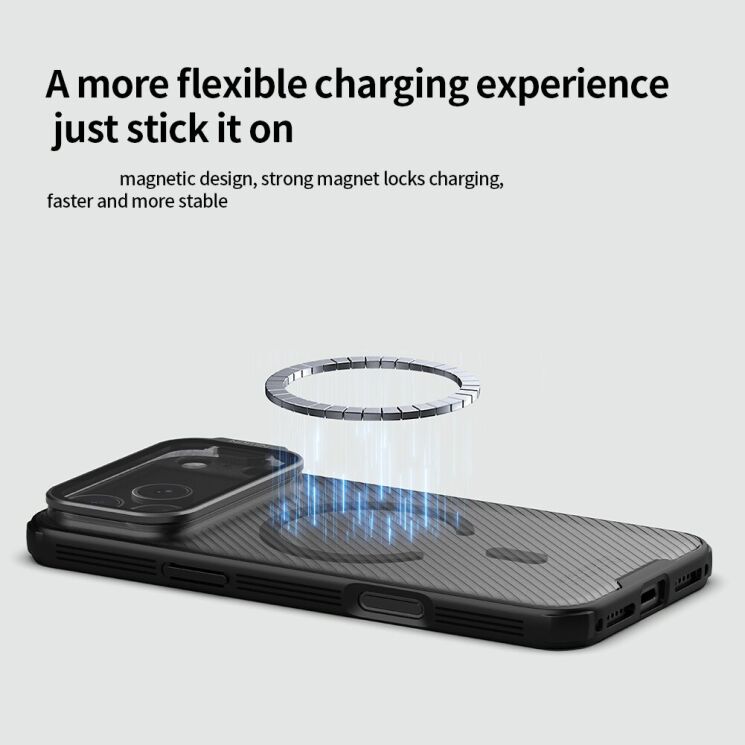 Захисний чохол NILLKIN CamShield Prop Magnetic (Clear Version) для iPhone 18 Pro Max / 17 Pro Max - Black (423823B) Захисний чохол NILLKIN CamShield Prop Magnetic (Clear Version) для iPhone 18 Pro Max / 17 Pro Max - Black: фото 13 з 18