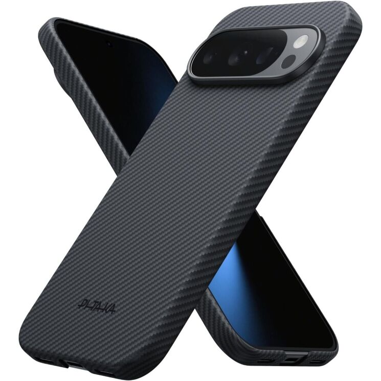 Захисний чохол Pitaka Ultra-Slim Case для Google Pixel 10 / 10 Pro (GPB2501) - Black / Grey (Twill): фото 2 з 12