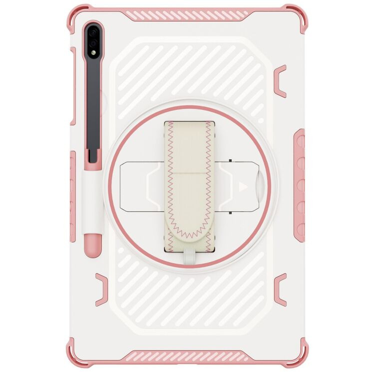 Защитный чехол Reframe Kickstand Strap для Samsung Galaxy Tab S7 FE / S7 Plus / S8 Plus / S9 Plus (T730/736/800/806/970/975/810/816) - Pink: фото 6 из 19