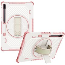 Защитный чехол Reframe Kickstand Strap для Samsung Galaxy Tab S7 FE / S7 Plus / S8 Plus / S9 Plus (T730/736/800/806/970/975/810/816) - Pink: фото 1 из 19