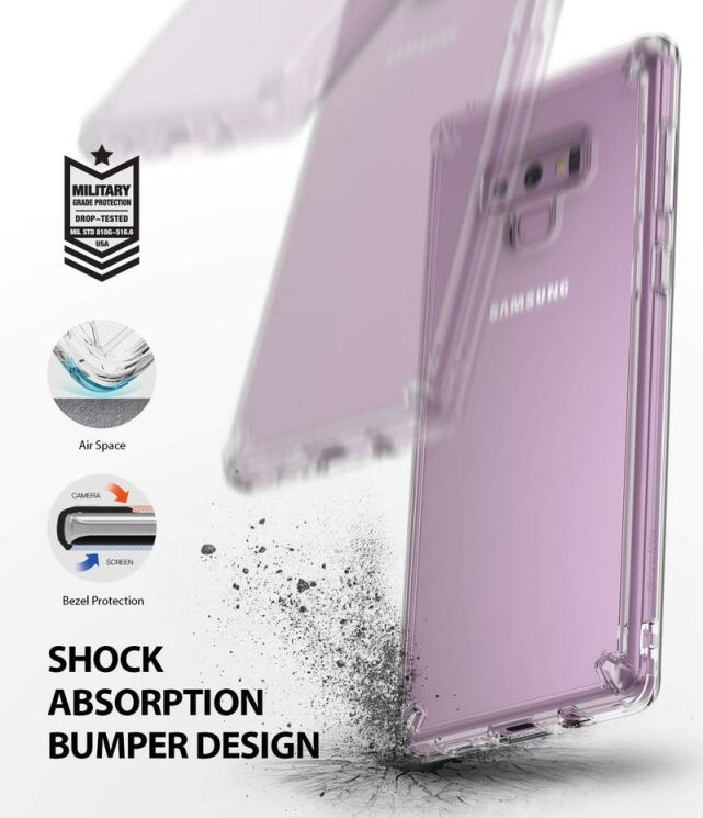 Захисний чохол RINGKE Fusion для Samsung Galaxy Note 9 (N960) - Transparent: фото 3 з 8