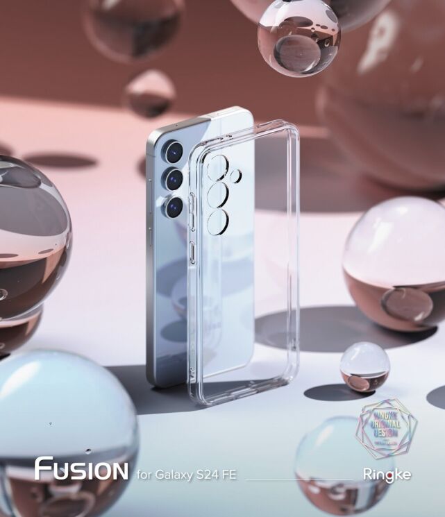 Захисний чохол Ringke Fusion для Samsung Galaxy S24 FE (S721) 8800274964549 - Clear: фото 4 з 14