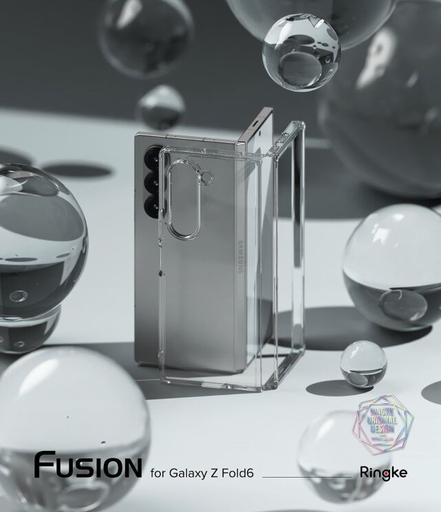 Защитный чехол Ringke Fusion (FF) для Samsung Galaxy Fold 6 (8809961786945) - Clear: фото 2 из 15