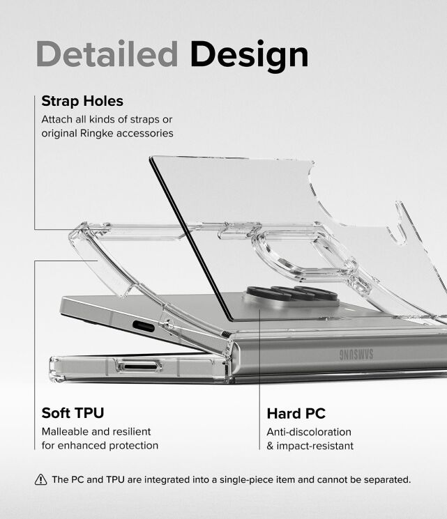 Защитный чехол Ringke Fusion (FF) для Samsung Galaxy Fold 6 (8809961786945) - Clear: фото 10 из 15