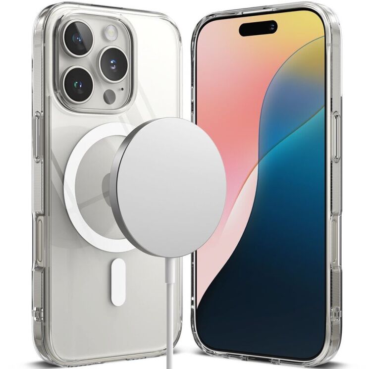 Защитный чехол Ringke Fusion Magnetic для Apple iPhone 16 Pro (8809961789809) - Clear: фото 1 из 16