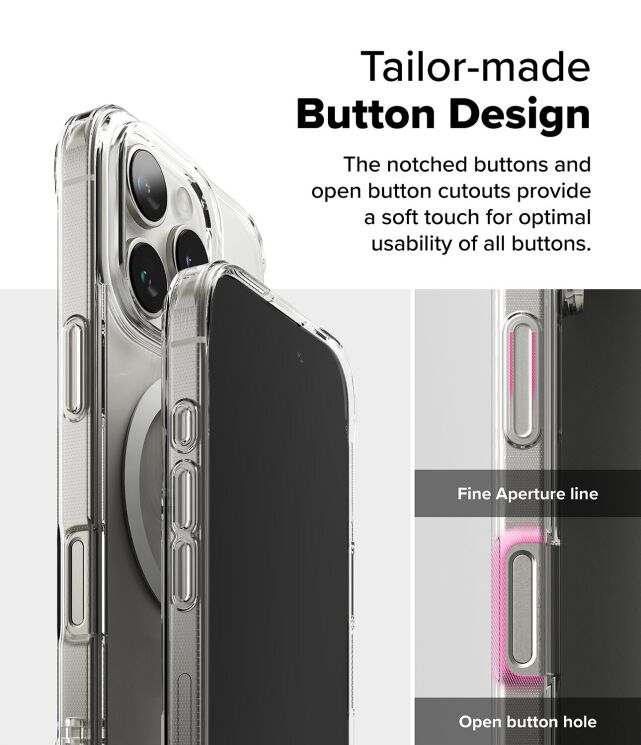 Защитный чехол Ringke Fusion Magnetic для Apple iPhone 16 Pro (8809961789809) - Clear: фото 15 из 16