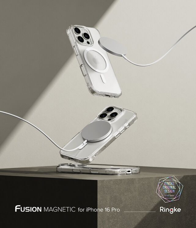 Защитный чехол Ringke Fusion Magnetic для Apple iPhone 16 Pro (8809961789809) - Clear: фото 5 из 16