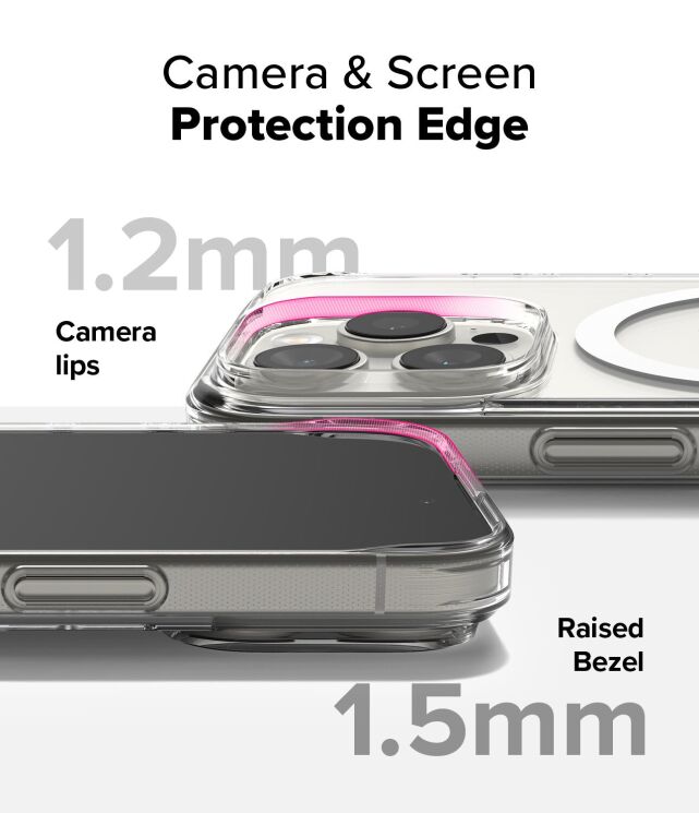 Защитный чехол Ringke Fusion Magnetic для Apple iPhone 16 Pro (8809961789809) - Clear: фото 12 из 16