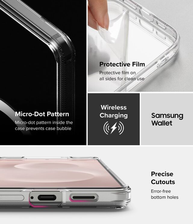 Захисний чохол Ringke Fusion Magnetic для Samsung Galaxy S25 Edge (S937) 8800293854333 - Clear: фото 16 з 19