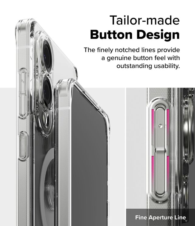 Захисний чохол Ringke Fusion Magnetic для Samsung Galaxy S25 Edge (S937) 8800293854333 - Clear: фото 15 з 19