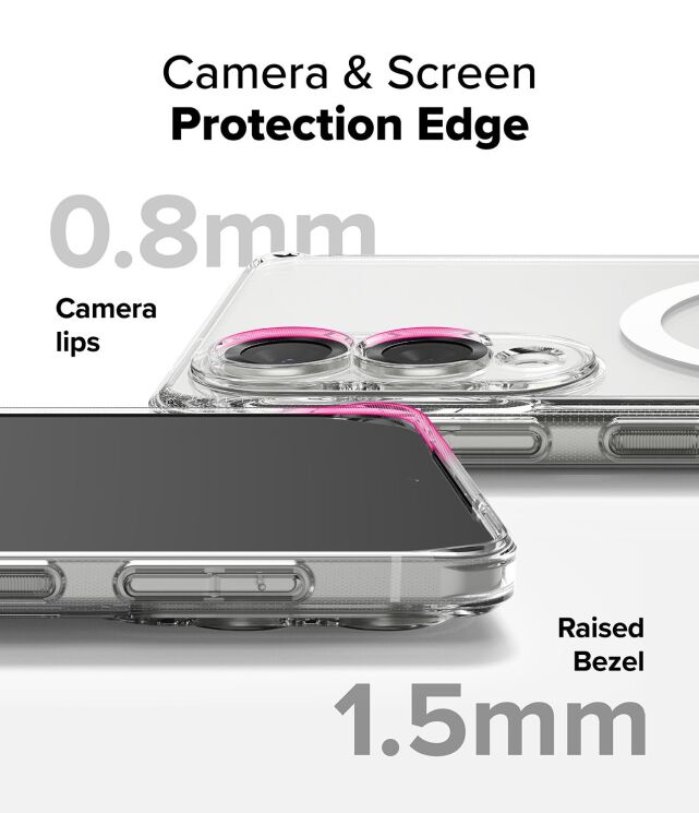Захисний чохол Ringke Fusion Magnetic для Samsung Galaxy S25 Edge (S937) 8800293854333 - Clear: фото 12 з 19