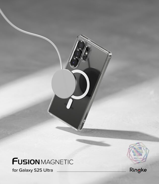 Защитный чехол Ringke Fusion Magnetic для Samsung Galaxy S25 Ultra (S938) 8800274968936 - Clear: фото 2 из 17