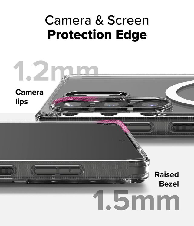 Защитный чехол Ringke Fusion Magnetic для Samsung Galaxy S25 Ultra (S938) 8800274968936 - Clear: фото 9 из 17