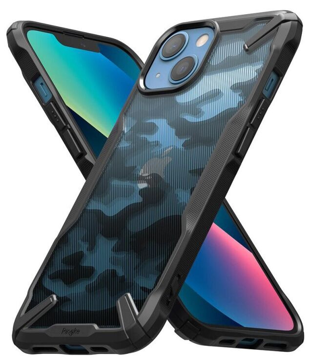 Защитный чехол RINGKE Fusion X для iPhone 13 mini - Camo Black (279690C) Защитный чехол RINGKE Fusion X для iPhone 13 mini - Camo Black: фото 1 из 13