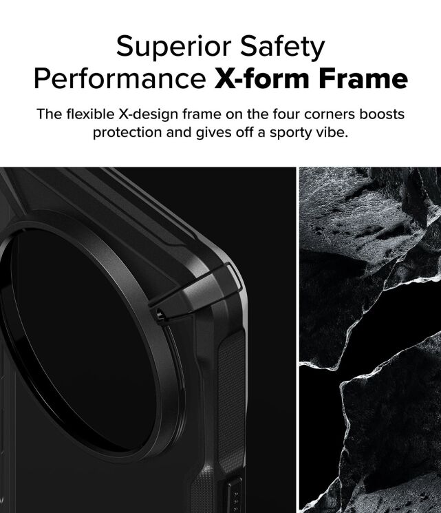 Защитный чехол RINGKE Fusion X для Nothing Phone (3a) Pro (8800293853640) - Black: фото 5 из 10