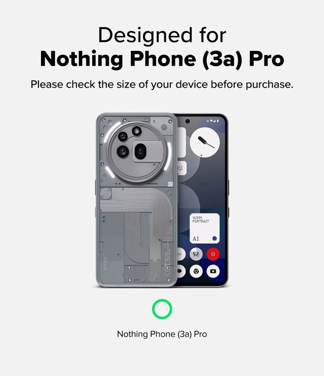 Защитный чехол RINGKE Fusion X для Nothing Phone (3a) Pro (8800293853640) - Black: фото 3 из 10