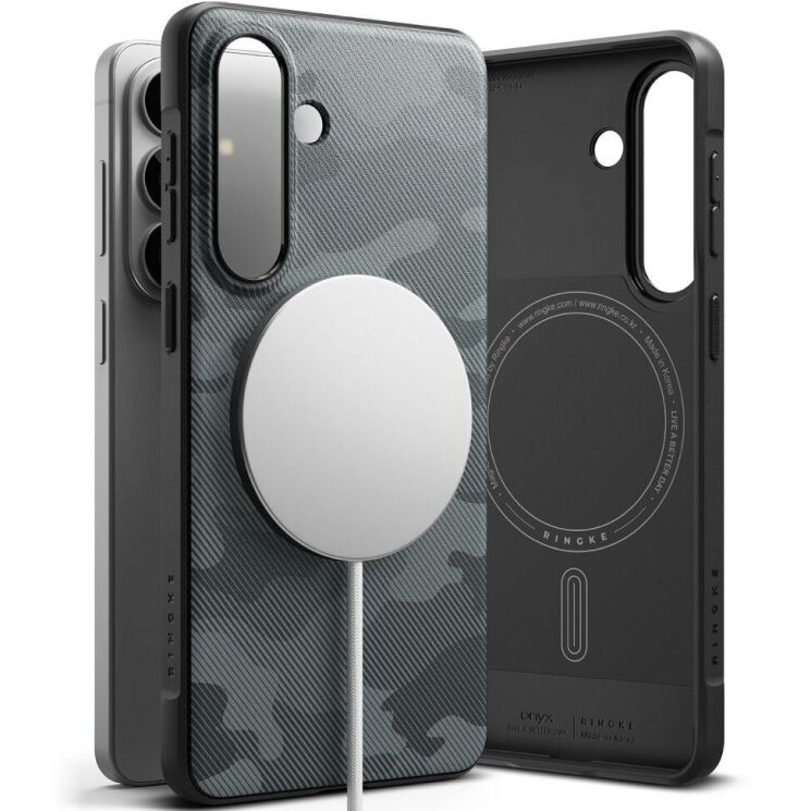 Защитный чехол Ringke Onyx Magnetic (FP) для Samsung Galaxy S26 (S942) 8800328816534 - Camo Black: фото 3 из 16