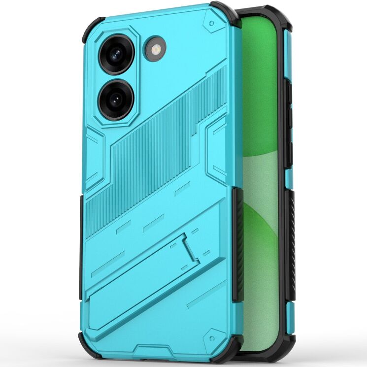 Защитный чехол с подставкой Deexe Bibercas для Xiaomi Poco X8 Pro - Baby Blue: фото 1 из 5