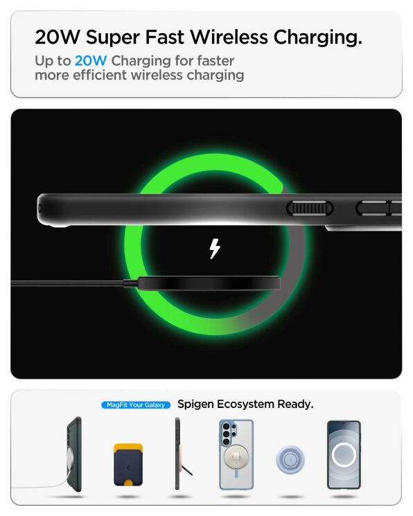 Защитный чехол Spigen Liquid Air (MagFit) для Samsung Galaxy S26 Plus (S947) ACS10706 - Abyss Green: фото 15 из 16