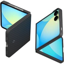 Защитный чехол Spigen (SGP) AirSkin Aramid для Samsung Galaxy Flip 7 (ACS09564) - Black: фото 1 из 22