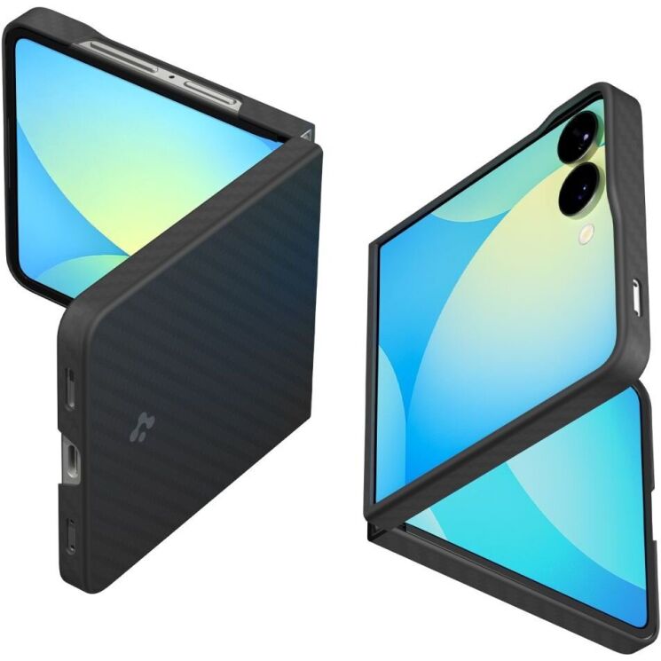 Защитный чехол Spigen (SGP) AirSkin Aramid для Samsung Galaxy Flip 7 (ACS09564) - Black: фото 1 из 22