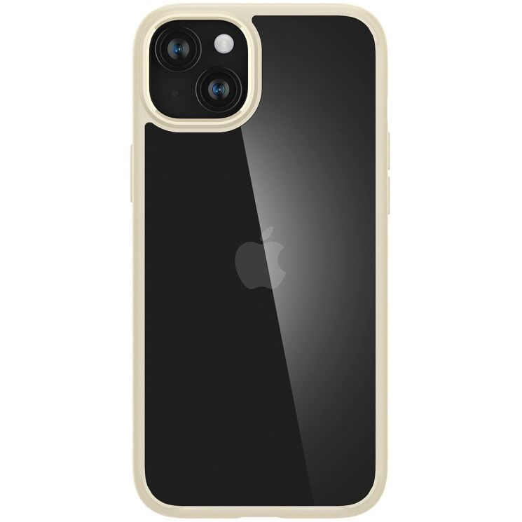 Защитный чехол Spigen (SGP) Crystal Hybrid для Apple iPhone 15 Plus - Sand Beige: фото 6 из 14