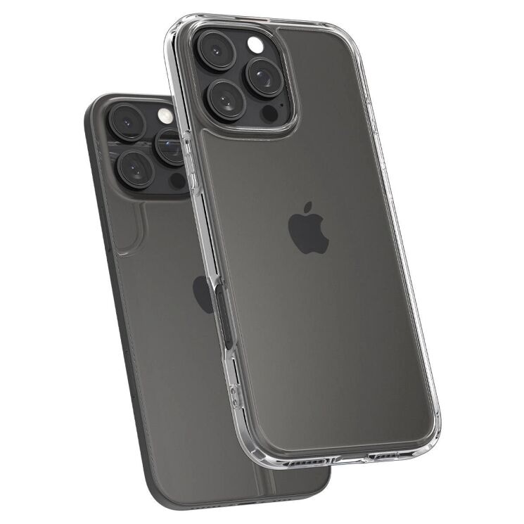 Защитный чехол Spigen (SGP) Crystal Hybrid для Apple iPhone 16 Pro Max (ACS08028) - Crystal Clear: фото 5 из 13