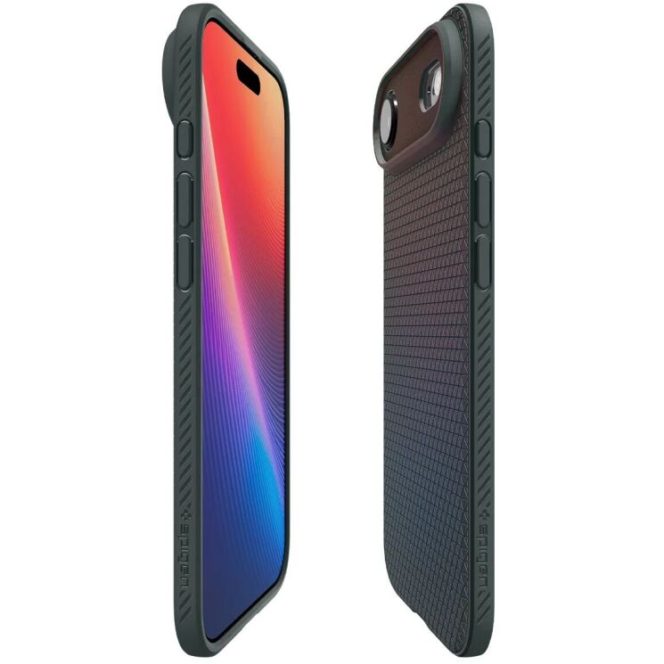 Защитный чехол Spigen (SGP) Liquid Air для iPhone Air (ACS10304) - Abyss Green: фото 7 из 14