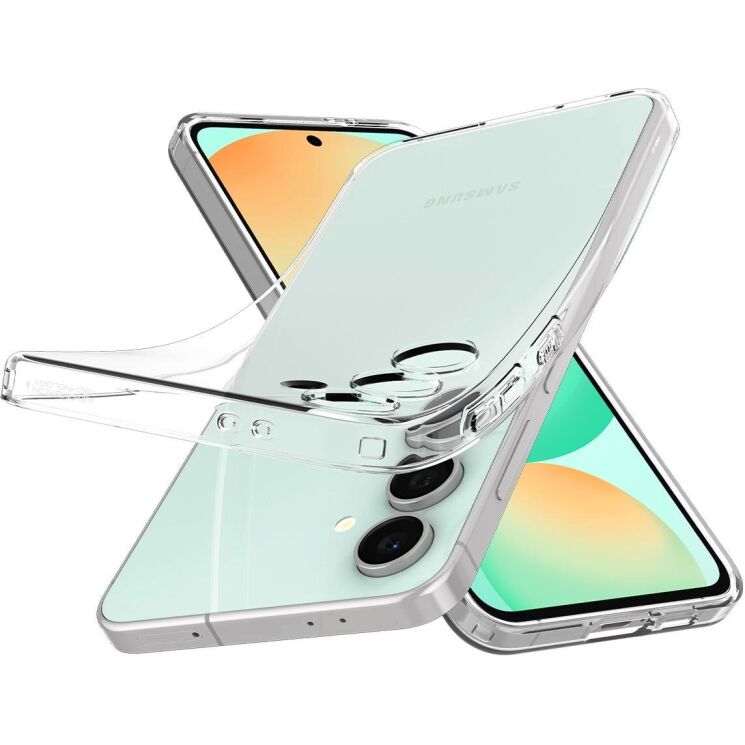 Захисний чохол Spigen (SGP) Liquid Crystal для Samsung Galaxy S24 FE (S721) - Transparent: фото 4 з 16