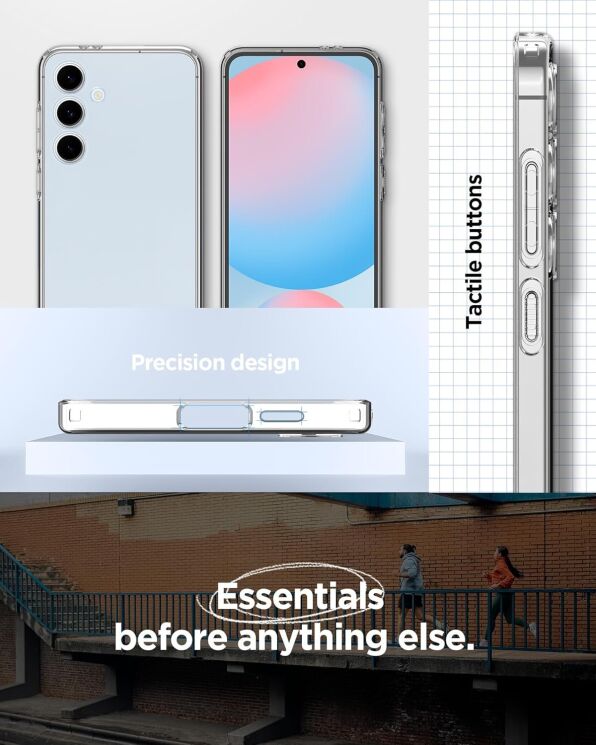 Захисний чохол Spigen (SGP) Liquid Crystal для Samsung Galaxy S24 FE (S721) - Transparent: фото 16 з 16