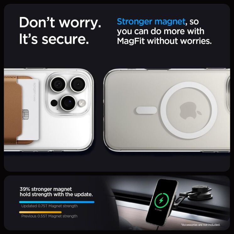 Защитный чехол Spigen (SGP) Liquid Crystal (MagFit) для Apple iPhone 16 Pro - White: фото 8 из 9
