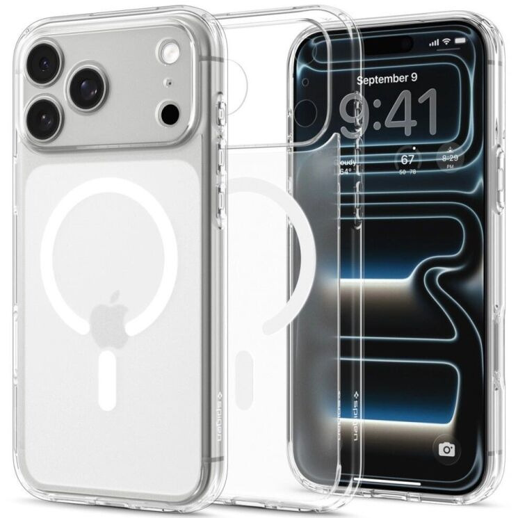 Защитный чехол Spigen Ultra Hybrid MagSafe для iPhone 18 Pro (ACS12161) - Frost White: фото 1 из 13