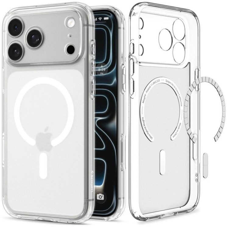 Защитный чехол Spigen Ultra Hybrid MagSafe для iPhone 18 Pro (ACS12161) - Frost White: фото 2 из 13