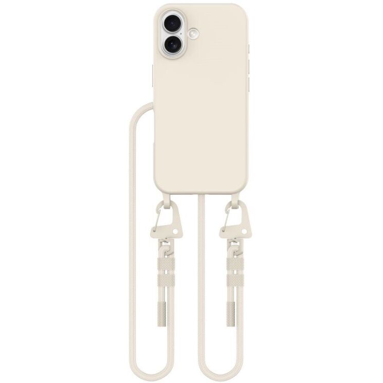 Защитный чехол Tech-Protect Magnecklace MagSafe для Apple iPhone 16 - Cosmic Latte: фото 1 из 6