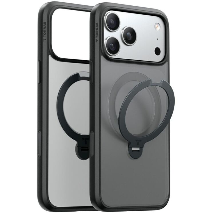 Защитный чехол TORRAS Ostand Q3 Spin (with MagSafe) для Apple iPhone 18 Pro - Black (423604B) Защитный чехол TORRAS Ostand Q3 Spin (with MagSafe) для Apple iPhone 18 Pro - Black: фото 1 из 1