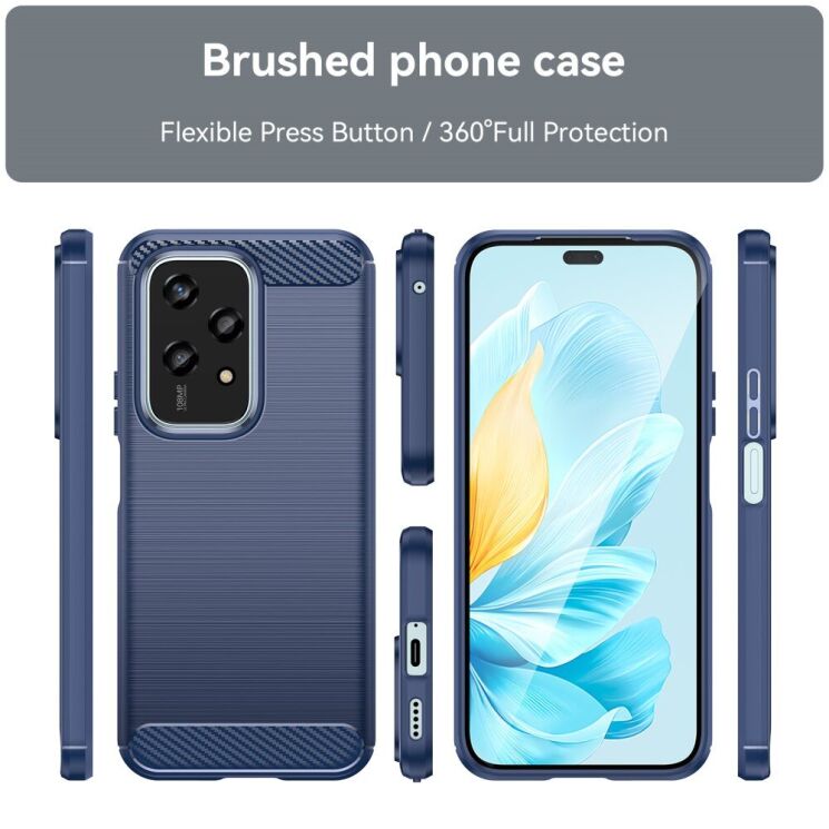 Защитный чехол UniCase Carbon для Honor 200 Lite - Red: фото 7 из 10