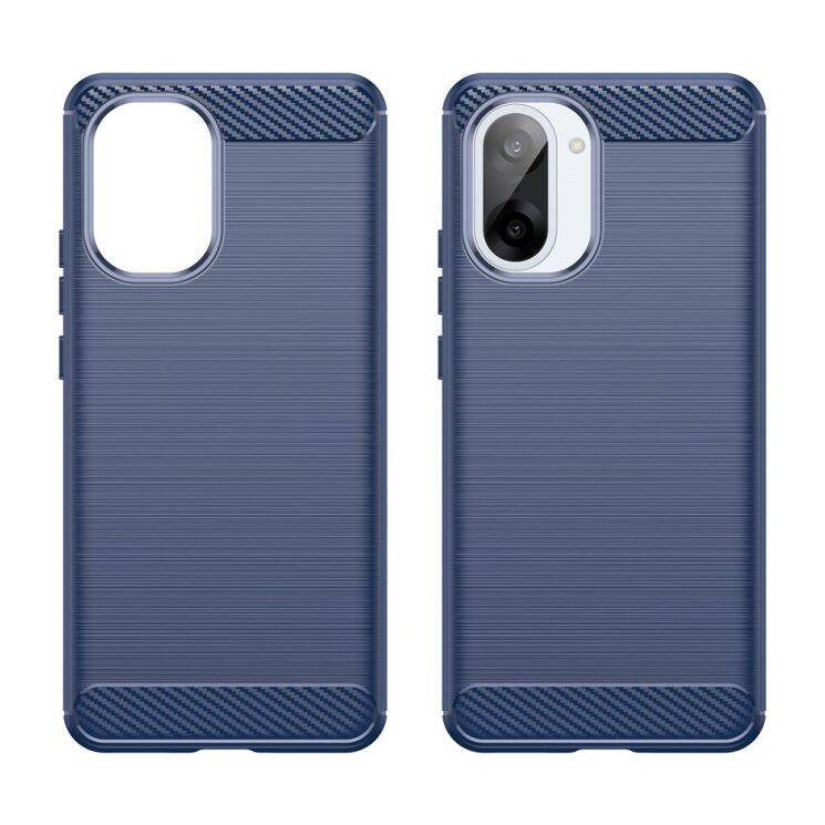 Захисний чохол UniCase Carbon для OnePlus Nord CE 5 / Ace 5 Racing - Blue: фото 2 з 8